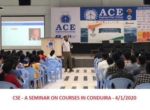SEMINAR ON COURSES IN CONDUIRA