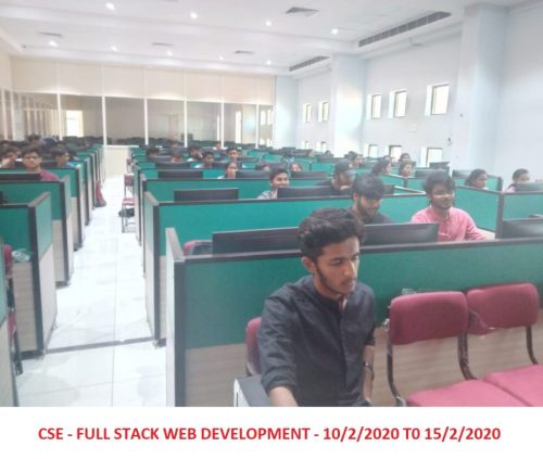 WORKSHOP ON FULL STACK WEB DEVELOPMENT